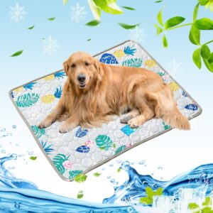 Bocguy Kühlmatte Hund, 100x70cm Kühldecke Hund, Kühlmatte für Große Hunde Katze, Selbstkühlende Hundematte, Hundedecke Sommer für Haustiere für Zuhause Unterwegs Oder im...